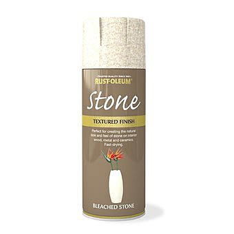 RustOleum Stone Textured Finish Spray Paint Bleached Stone 400ml