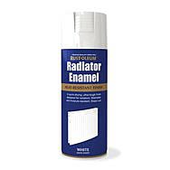 RustOleum Radiator Enamel Satin White 400ml