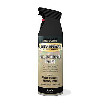 RustOleum Universal All Surface Spray Paint - Flat Black