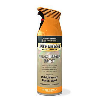 RustOleum UniversalAll Surface Spray Paint - Sunset Orange