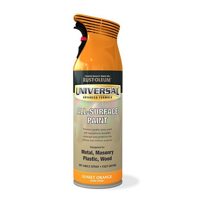 rust oleum spray paint 2x gloss real orange