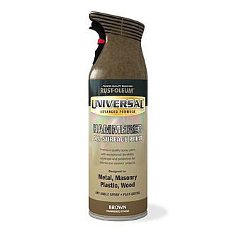 RustOleum Universal All Surface Hammered Spray Paint - Brown