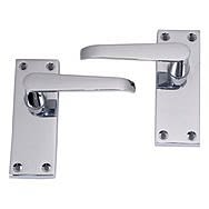 Centurion Chrome Victorian Latch Door Handles