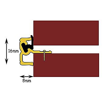 Exitex Double Door Centre Seal 2.4m Gold