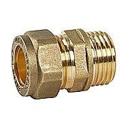 Flomasta Compression Adapting Tee 15mm x 15mm x 1/2 - Screwfix