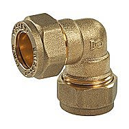 Compression Brass 90 Degree Elbow 15mm