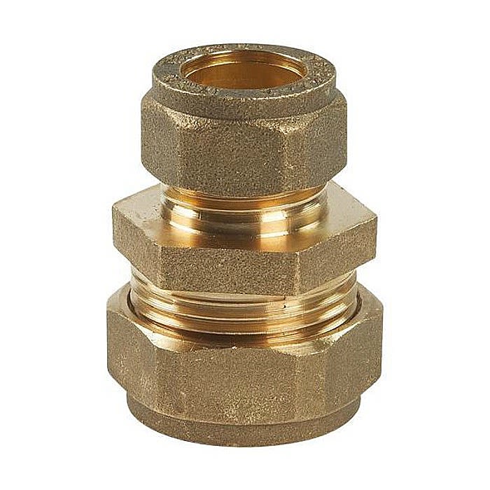 Compression Brass Reducing Straight 22mm x 15mm - Ray Grahams DIY