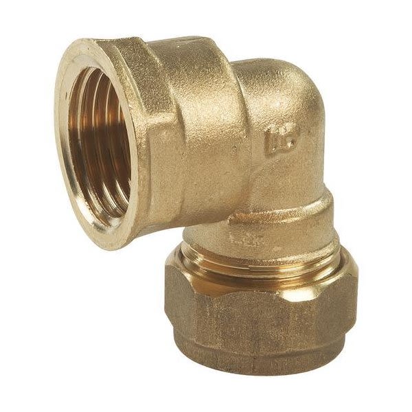 Proplus Part # LC 10LF - Proplus Brass 90-Degree Female Elbow 1/2