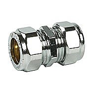 Chrome Compression Straight 22mm