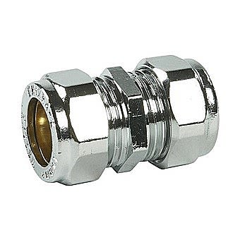 Chrome Compression Straight 22mm