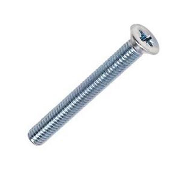 Machine Screw M5 x 80mm Pozi Countersunk Head Zinc Plated Single Ray Grahams DIY Store
