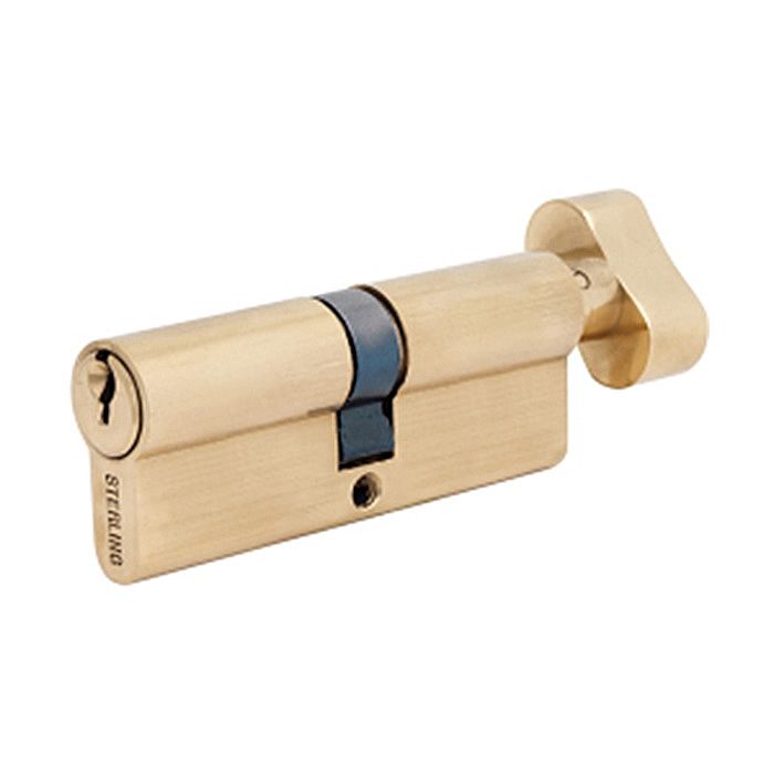 Sterling Thumbturn Cylinder Lock 35 mm x 35 mm Brass Ray Grahams DIY