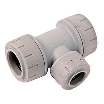 Polyplumb Reducing Tee 28mm x 28mm x 22mm