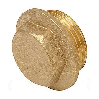 Compression Brass Plug 1 Inch Threaded