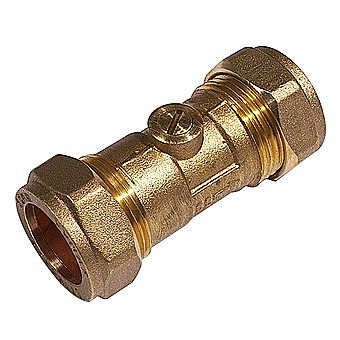 15mm Brass Ball fix Isolating Valve