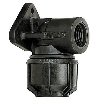 Philmac Alkathene Wall Plate Elbow 3/4 x 3/4 Inch Female BSP - 9032