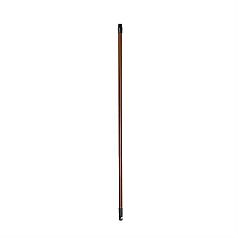 Metal Screw In Broom Shaft Brown PVC Covered 