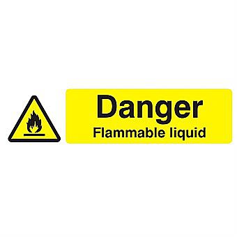 Centurion Flammable Liquid Warning Sign 8 x 2 Inches