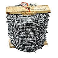 200 Metre Roll Of Galvanised Barbed Wire