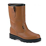 Sterling SS403SM Leather Rigger Safety Boots - Tan