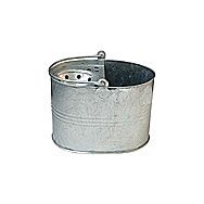 Traditional Heavy Duty Oval Galvanised Mop Bucket 