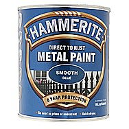 Hammerite Direct To Rust Metal Paint Smooth Blue