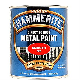 Picture of Hammerite Direct To Rust Metal Paint Smooth Red