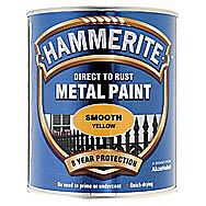 Hammerite Direct To Rust Metal Paint Smooth Yellow