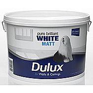 Dulux Rich White Matt 7 Litre Ceilings And Walls Emulsion Paint