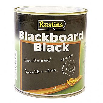 Rustins Quick Drying Blackboard Paint 0.5 Litres Black