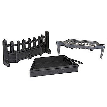 Classic Fire Front, Grate and Ashpan 16" Set