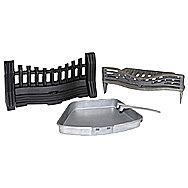 Joyce fire front, grate and ashpan 16" set