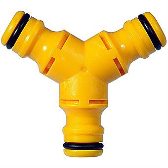 Hozelock 2293 Three Way 'Y' Shaped Triple Hose Connector