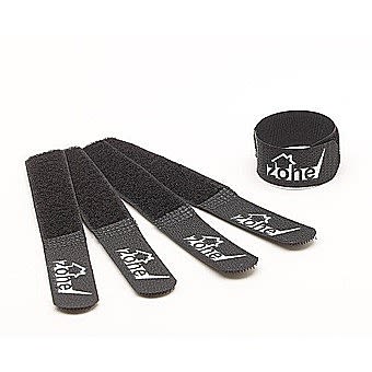 Techzone Black Velcro Cable Tidy Strips 150mm x 20mm