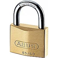 Abus 65/40 40mm Keyed Alike Brass Padlocks 2pk