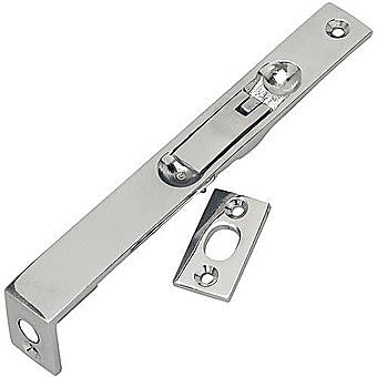 Polished Chrome 6 Inch Flush Door Bolt