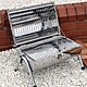 Portable Barrel Barbecue Stainless Steel BBQ