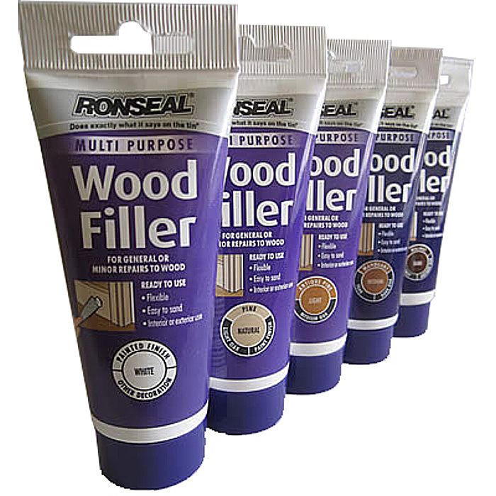 Ronseal Multi Purpose Medium Wood Filler 100G Mahogany Dark Oak Teak