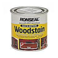 Ronseal Quick Drying Wood Stain Teak 2.5 Litres