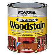 Ronseal Quick Drying Wood Stain Antique Pine 0.75 Litres