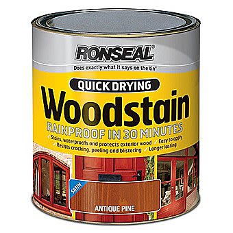 Ronseal Quick Drying Wood Stain Antique Pine 0.75 Litres