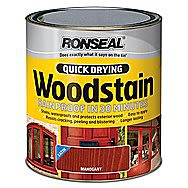 Ronseal Quick Drying Wood Stain Mahogany 0.75 Litres