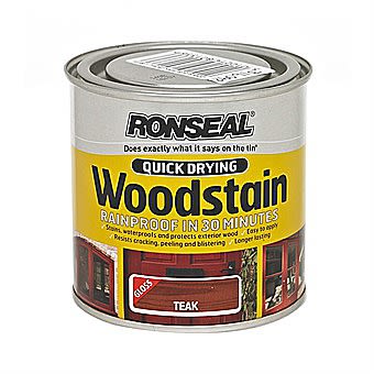 Ronseal Quick Drying Wood Stain Teak 0.75 Litres