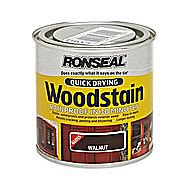 Ronseal Quick Drying Wood Stain Walnut 0.75 Litres