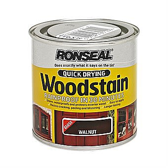 Ronseal Quick Drying Wood Stain Walnut 0.75 Litres