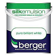 Berger Silk White Emulsion Paint 10L Tub