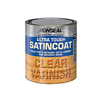 Ronseal Ultra Tough SatinCoat Clear Varnish 750ml