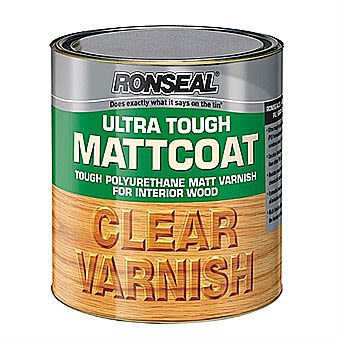 Ronseal Ultra Tough Hardglaze Matt Clear Varnish 0.25 Litre