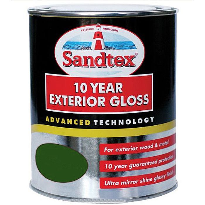 Sandtex 10 Year Exterior Gloss Park Bench Green 750ml Ray Grahams
