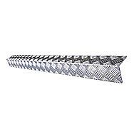 Aluminium Chequer Plate Tread Board Corner 30 x 50mm 2 Metre Length